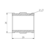 Муфта SD Forte 1/2" ВВ SF35615 (SF35615)