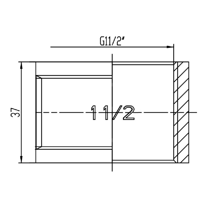 Муфта SD Forte 1" 1/2 ВВ SF35640 (SF35640)