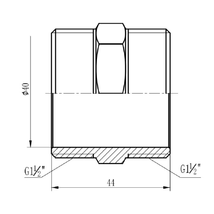 Ниппель SD Forte 11/2" SF35840 (SF35840)