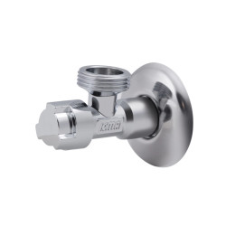 Кран приладовий буксовий Icma 1/2" х3/4" кутовий №519 (90519AE07)