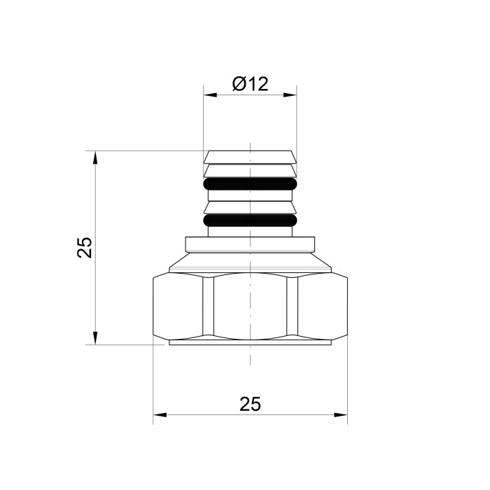 Наконечник Icma 1/2" 16х2 №98 (81098GH06)