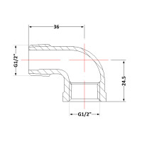 Кут чавунний 1/2" ЗР (КЧ30715)
