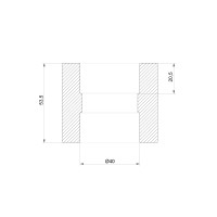 Муфта PPR Thermo Alliance 40 (DSB004)