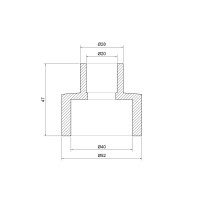 Муфта PPR Thermo Alliance 40х20 (DSB104)