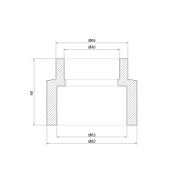 Муфта PPR Thermo Alliance 63х50 (DSB115)