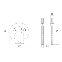 Кріплення для змішувача Lidz Repair 020 LDREP02025843 (LDREP02025843)