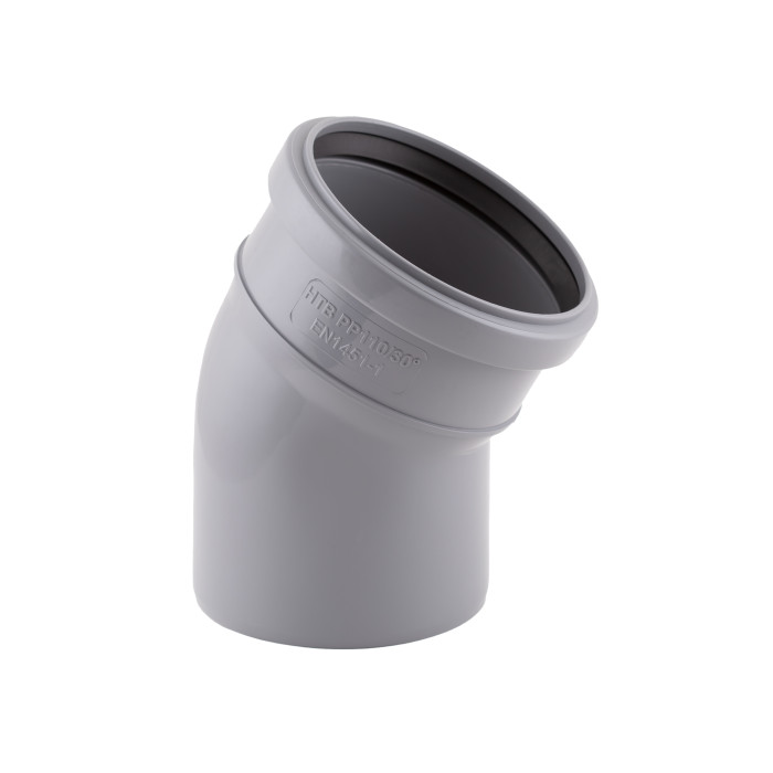 Коліно PPR каналізаційне TA Sewage 110, 30° (TASEBPP30110)