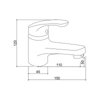 Смеситель для раковины Brinex 36W 001 (BRIN36W001)