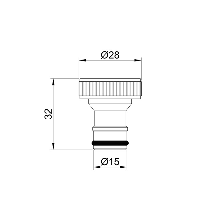 Штуцер с адаптером SD Plus 3/4"х1/2" ВР SD140W2015 (SD140W2015)