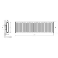 Радіатор сталевий Thermo Alliance 22 тип 600х2000 бічне підключення (TA226002000K)