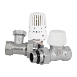 Комплект термостатичний SD Forte 1/2" для радіатора прямий SF255W15 (SF255W15)