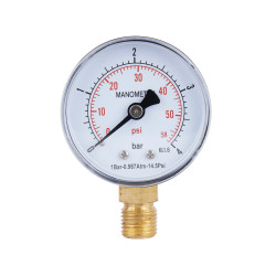 Манометр SD Plus 50 мм 1/4", нижнє підмикання SD1704B (SD1704B)