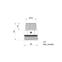 Кран Маєвського SD Plus 1/2" ручний SD211W15 (SD211W15)