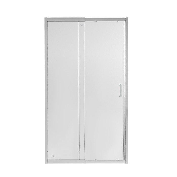 Душові двері в нішу Qtap Taurus CRM201-11.C6 110-120x200 см, скло Clear 6 мм, покриття CalcLess (TAUCRM201112C6)