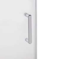 Душові двері в нішу Qtap Taurus CRM201-11.C6 110-120x200 см, скло Clear 6 мм, покриття CalcLess (TAUCRM201112C6)