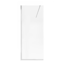 Душова перегородка Qtap Walk-In Standard CRM209.C8 90х200 см, скло Clear 8 мм, покриття CalcLess (STDCRM209C8)