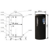 Теплоакумулятор Thermo Alliance TA-ТАМ-00 750 з ізоляцією 60 мм (TAТАМ0075060)