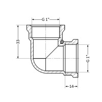 Кут SD Plus 1" ВР SD41825 (SD41825)