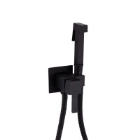 Набор для гігієнічного душу Qtap Inspai-Varius прямокутний QT259710842859NB Black Matt (QT259710842859NB)
