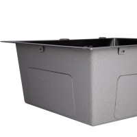 Мийка для кухні інтегрована Lidz Handmade H5050B (LDH5050BPVD43619) Brushed Black PVD 3,0/1,0 мм (LDH5050BPVD43619)