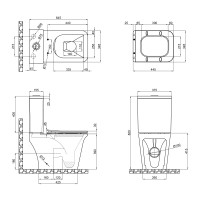 Чаша унитаза Qtap Kalao QT08221213AW1 (QT08221213AW2)