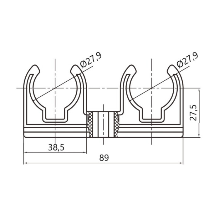 Кріплення PPR Thermo Alliance 25 подвійне (К225)