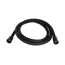 Шланг для ручного душу Qtap Hadice 1600 мм прямоугольний QTHADPVCSQ160B Black Matt (QTHADPVCSQ160B)