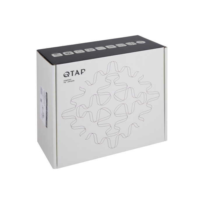 Змішувач для ванни Qtap Presto (з душовим гарнітуром) QTPRE259CRM45574 Chrome (QTPRE259CRM45574)