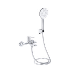 Змішувач для ванни Qtap Taurus (з душовим гарнітуром) QTTAU259CRM45661 Chrome (QTTAU259CRM45661)