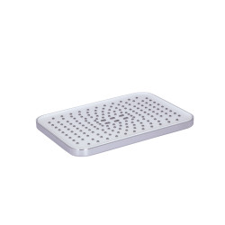 Лійка для верхнього душу Qtap Hlavova 260x180 мм прямокутна QTHLA107CRM45785 Chrome/White (QTHLA107CRM45785)