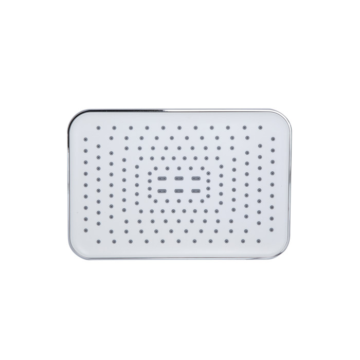 Лійка для верхнього душу Qtap Hlavova 260x180 мм прямокутна QTHLA107CRM45785 Chrome/White (QTHLA107CRM45785)