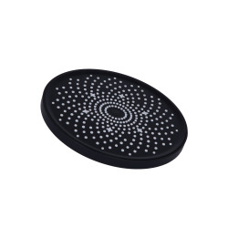 Лійка для верхнього душу Qtap Hlavova D 230 мм округла QTHLA107BLM45788 Black Matt (QTHLA107BLM45788)