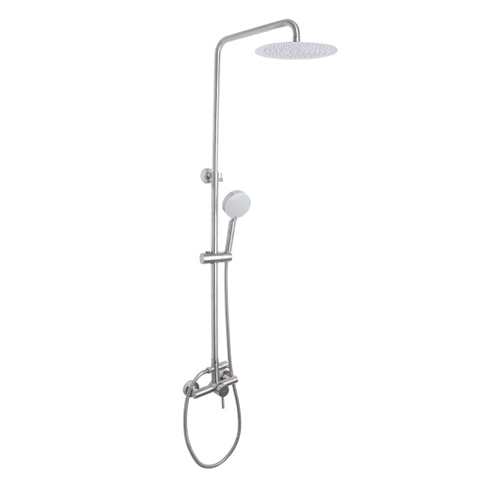 Душова система для душу Lidz Aria 1020 на два споживача (k35) LDARI1020NKS46114 Nickel (LDARI1020NKS46114)