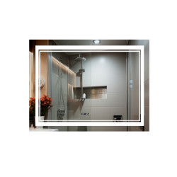 Дзеркало Qtap Cardinal 1200х800 з LED-підсвічуванням Touch, з антизапотіванням, з димером, рег. темп. кольору (3000-6500K) QT0478C12080 (QT0478C12080)