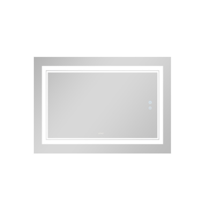 Дзеркало Qtap Cardinal 1200х800 з LED-підсвічуванням Touch, з антизапотіванням, з димером, рег. темп. кольору (3000-6500K) QT0478C12080 (QT0478C12080)