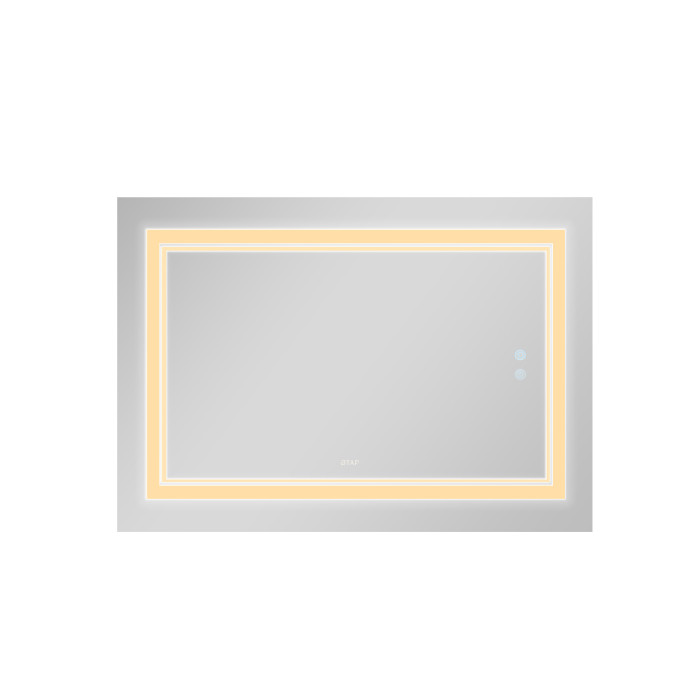 Дзеркало Qtap Cardinal 1200х800 з LED-підсвічуванням Touch, з антизапотіванням, з димером, рег. темп. кольору (3000-6500K) QT0478C12080 (QT0478C12080)