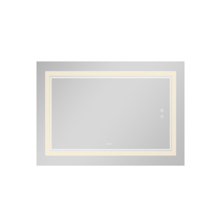 Дзеркало Qtap Cardinal 1200х800 з LED-підсвічуванням Touch, з антизапотіванням, з димером, рег. темп. кольору (3000-6500K) QT0478C12080 (QT0478C12080)