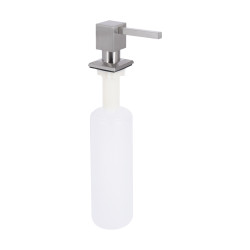 Дозатор для миючого засобу Lidz LK117 квадратний Brushed Steel (LDLK117BRU46399) (LDLK117BRU46399)