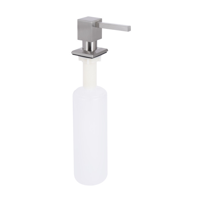 Дозатор для миючого засобу Lidz LK117 квадратний Brushed Steel (LDLK117BRU46399) (LDLK117BRU46399)