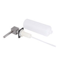 Дозатор для миючого засобу Lidz LK117 квадратний Brushed Steel (LDLK117BRU46399) (LDLK117BRU46399)