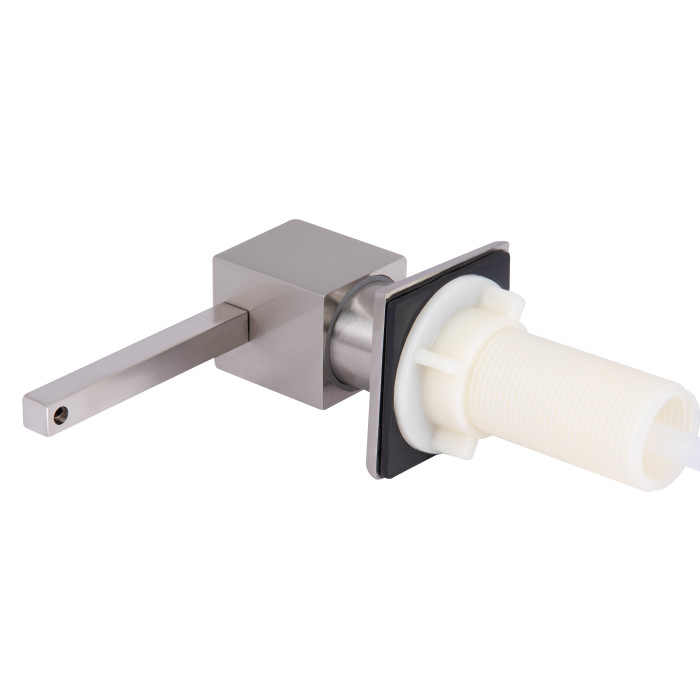 Дозатор для миючого засобу Lidz LK117 квадратний Brushed Steel (LDLK117BRU46399) (LDLK117BRU46399)