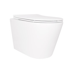 Унітаз підвісний Qtap Scorpio безободковий Ultra Quiet з сидінням Soft-close QT14332380ASW (QT14332380ASW)