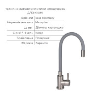 Акційний набір для кухні Lidz Aria: Змішувач 015F3 Grey (2 шт.) + Змішувач 015F3 Black (2 шт.) + Змішувач 015F у подарунок (LDARI015F3BLA4336448543)