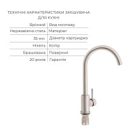 Акційний набір для кухні Lidz Aria: Змішувач 015F3 Grey (2 шт.) + Змішувач 015F3 Black (2 шт.) + Змішувач 015F у подарунок (LDARI015F3BLA4336448543)