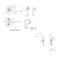 Акционный набор Lidz Nicole: Смеситель 005 Chrome + Смеситель 008F Chrome (LDNIC005CRM2214048549)