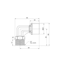 Кутик прес Icma 26х3/4" ЗР №404 (81404AEGP06)