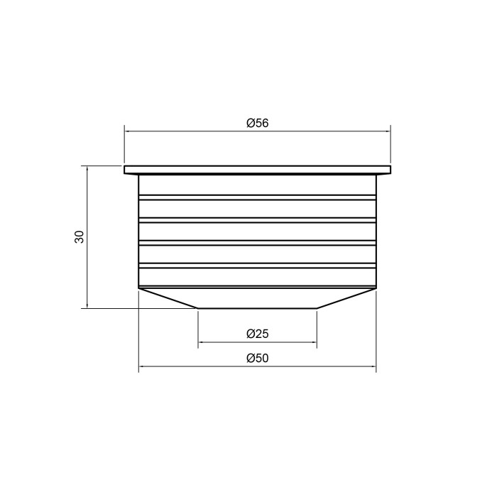 Перехід каналізаційний TA Sewage 50х25 (TASPRRB5025)