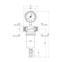 Фільтр самопромивний  Icma 1/2" №750 (83750AD05)