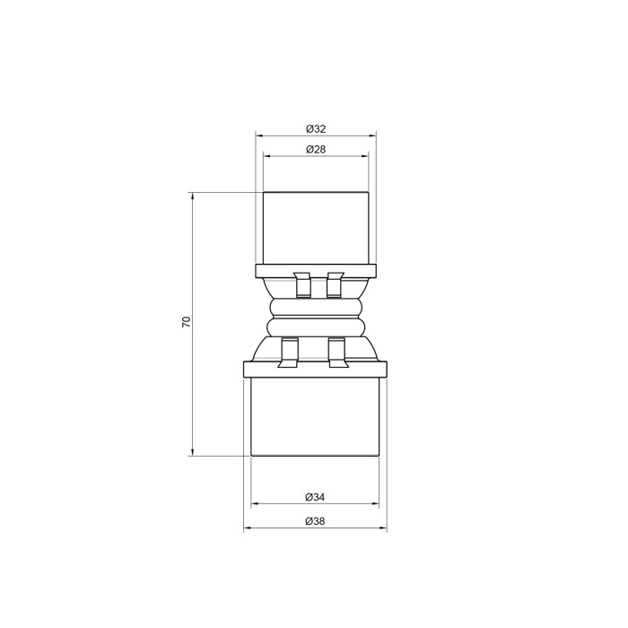 Муфта прес Icma 32х26 №400 (81400GQGP06)