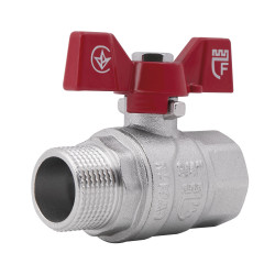 Кран шаровой SD Forte 3/4" ВЗ для воды (бабочка) SF607W20 (SF607W20)